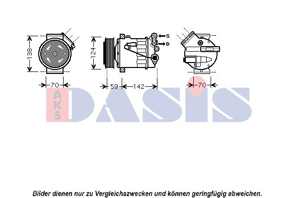 850393N AKS DASIS Компрессор, кондиционер