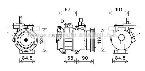 KAAK261 AVA QUALITY COOLING Компрессор, кондиционер