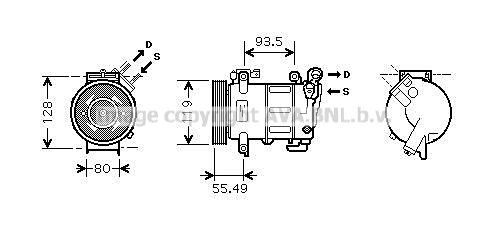 PEAK316 AVA QUALITY COOLING Компрессор, кондиционер