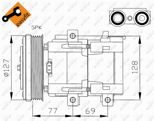 WG2159108 WILMINK GROUP Компрессор, кондиционер