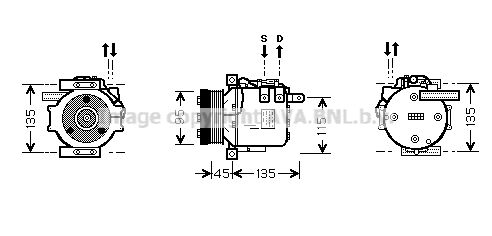 MSK456 PRASCO Компрессор, кондиционер