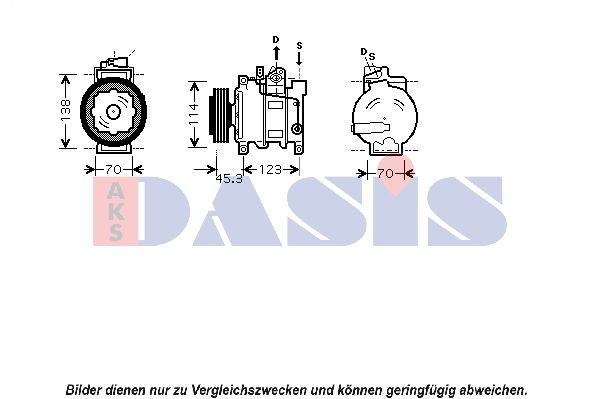 851552N AKS DASIS Компрессор, кондиционер