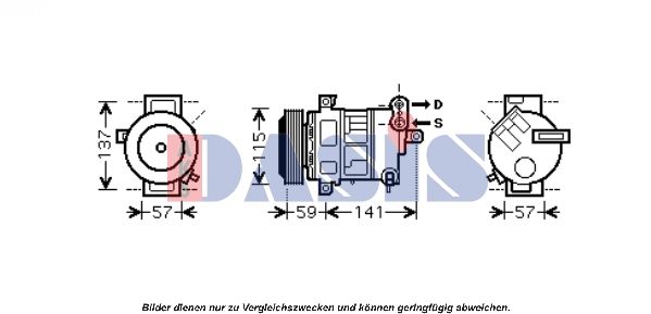 851606N AKS DASIS Компрессор, кондиционер