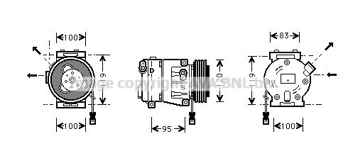 FTK050 PRASCO Компрессор, кондиционер