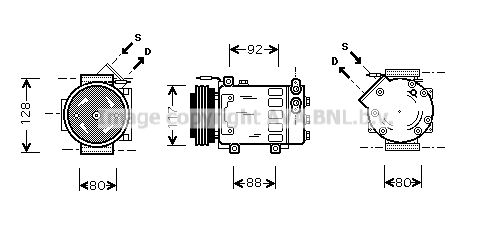 RTK285 PRASCO Компрессор, кондиционер