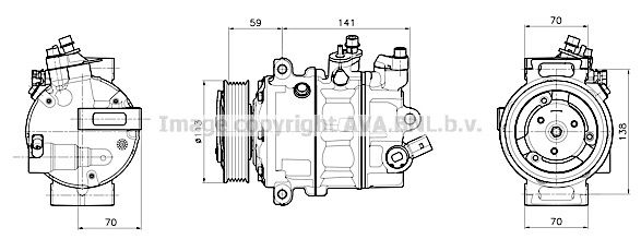 VNAK446 AVA QUALITY COOLING Компрессор, кондиционер