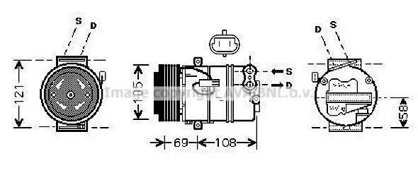 OLK426 AVA QUALITY COOLING Компрессор, кондиционер