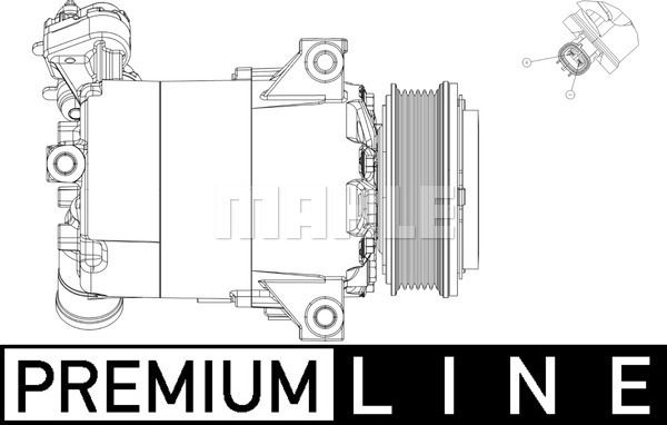 ACP556000P MAHLE Компрессор, кондиционер