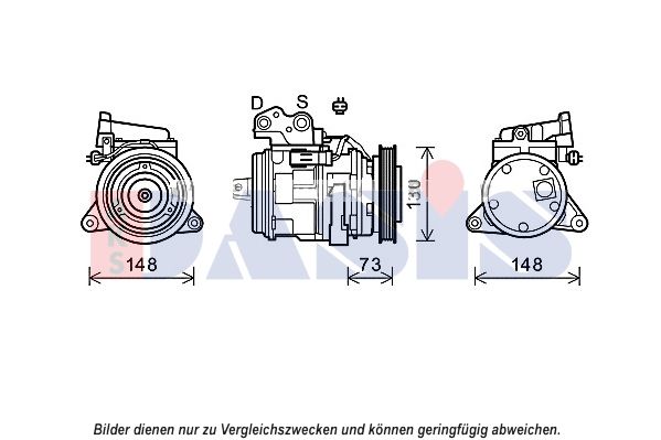 852671N AKS DASIS Компрессор, кондиционер