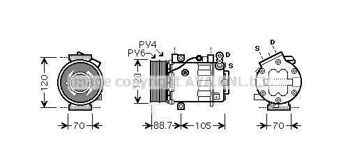 FTK369 PRASCO Компрессор, кондиционер