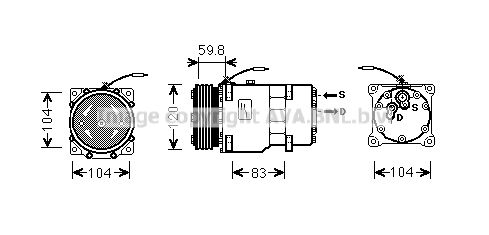 RTAK402 AVA QUALITY COOLING Компрессор, кондиционер