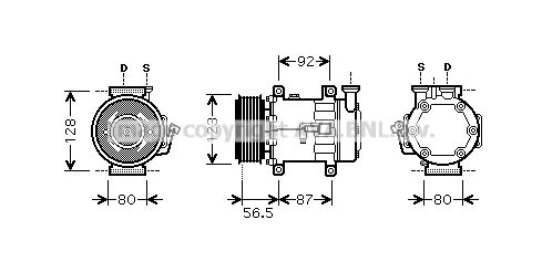 FDK432 PRASCO Компрессор, кондиционер