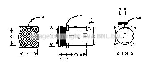 CNK215 PRASCO Компрессор, кондиционер