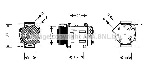 RTK046 PRASCO Компрессор, кондиционер