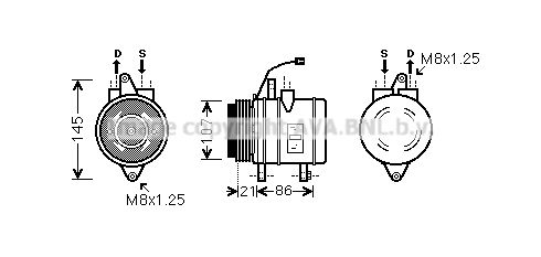 DWK079 PRASCO Компрессор, кондиционер