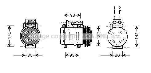 MSK083 AVA QUALITY COOLING Компрессор, кондиционер