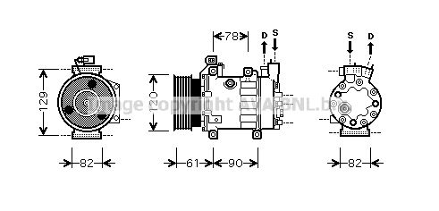 FDK363 PRASCO Компрессор, кондиционер