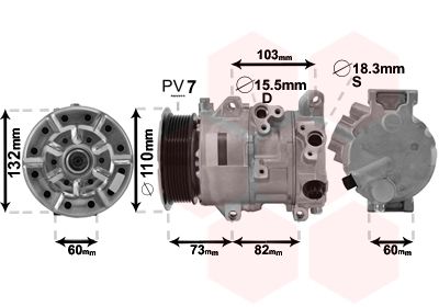 5300K685 VAN WEZEL Компрессор, кондиционер