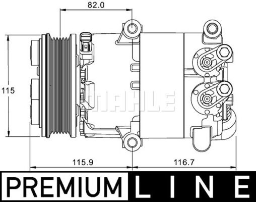 ACP1332000P MAHLE Компрессор, кондиционер