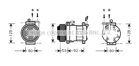 ALK009 AVA QUALITY COOLING Компрессор, кондиционер