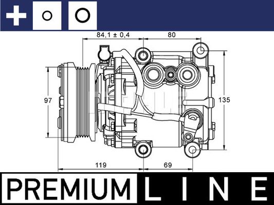 ACP106000P MAHLE Компрессор, кондиционер