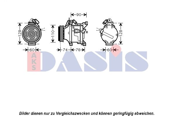 851095N AKS DASIS Компрессор, кондиционер