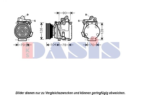 850693N AKS DASIS Компрессор, кондиционер