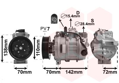 0300K381 VAN WEZEL Компрессор, кондиционер