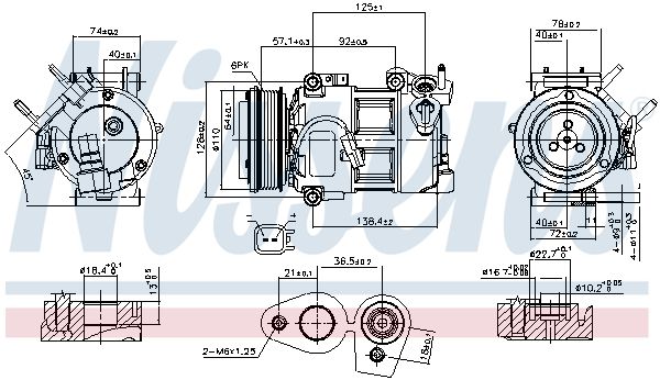 890693 NISSENS Компрессор, кондиционер