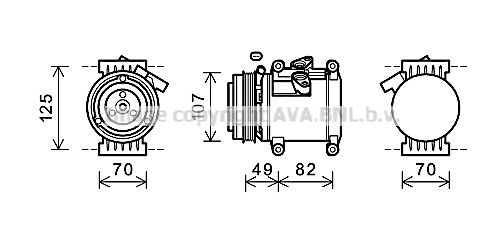 CTK039 AVA QUALITY COOLING Компрессор, кондиционер