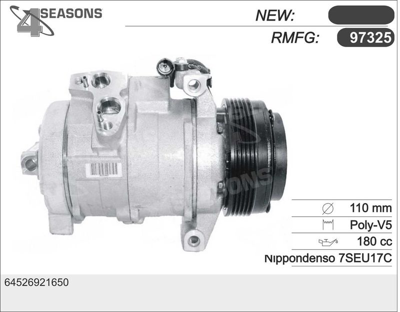 97325 AHE Компрессор, кондиционер