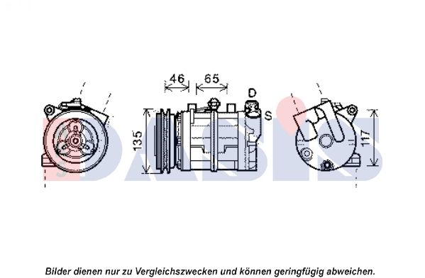 851923N AKS DASIS Компрессор, кондиционер