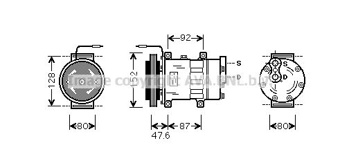 RTK434 PRASCO Компрессор, кондиционер