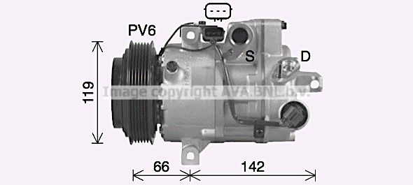 KAK314 AVA QUALITY COOLING Компрессор, кондиционер