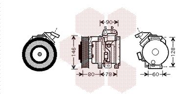 5300K448 VAN WEZEL Компрессор, кондиционер