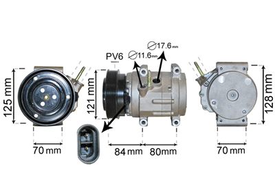 0800K037 VAN WEZEL Компрессор, кондиционер