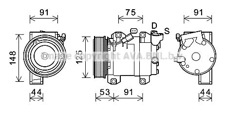 RTK627 PRASCO Компрессор, кондиционер