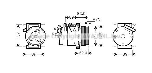 FDK433 PRASCO Компрессор, кондиционер