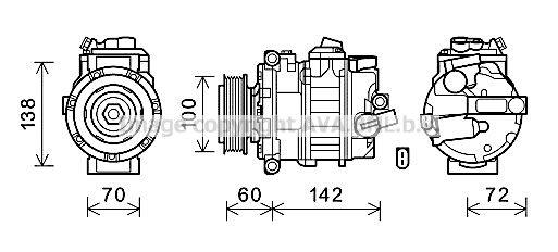 VNK386 AVA QUALITY COOLING Компрессор, кондиционер