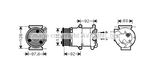 FDK430 AVA QUALITY COOLING Компрессор, кондиционер