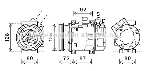 DNK429 PRASCO Компрессор, кондиционер