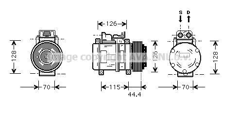 MSK116 PRASCO Компрессор, кондиционер