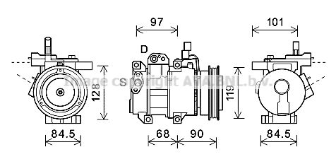 KAK261 AVA QUALITY COOLING Компрессор, кондиционер