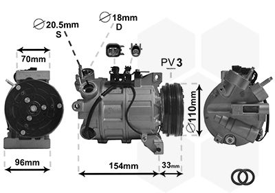 5900K183 VAN WEZEL Компрессор, кондиционер