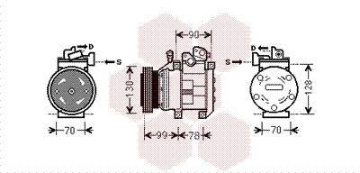 8300K130 VAN WEZEL Компрессор, кондиционер