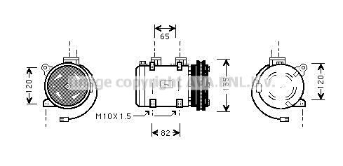 DNAK192 AVA QUALITY COOLING Компрессор, кондиционер