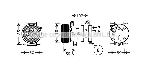 RTK385 PRASCO Компрессор, кондиционер