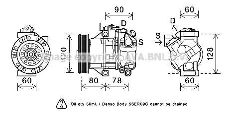 TOK656 AVA QUALITY COOLING Компрессор, кондиционер