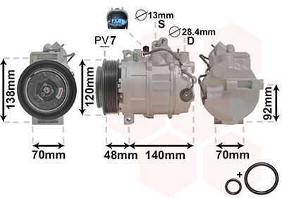 3000K393 VAN WEZEL Компрессор, кондиционер