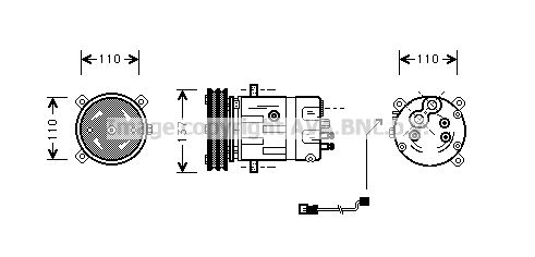 OLAK290 AVA QUALITY COOLING Компрессор, кондиционер